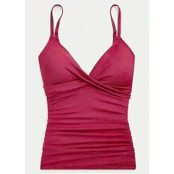 NEW! Lauren Ralph Lauren Women's 6 Slimming Ruched Tankini Top & Bottom NWT $145 - Picture 1 of 7